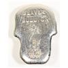 Image 2 : 5 OZ HAND POURED SKULL ART PEACE BY BEAVER BULLION