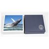 Image 5 : 1 OZ .999 FINE SILVER. HUMPBACK WHALE ULTRA HIGH
