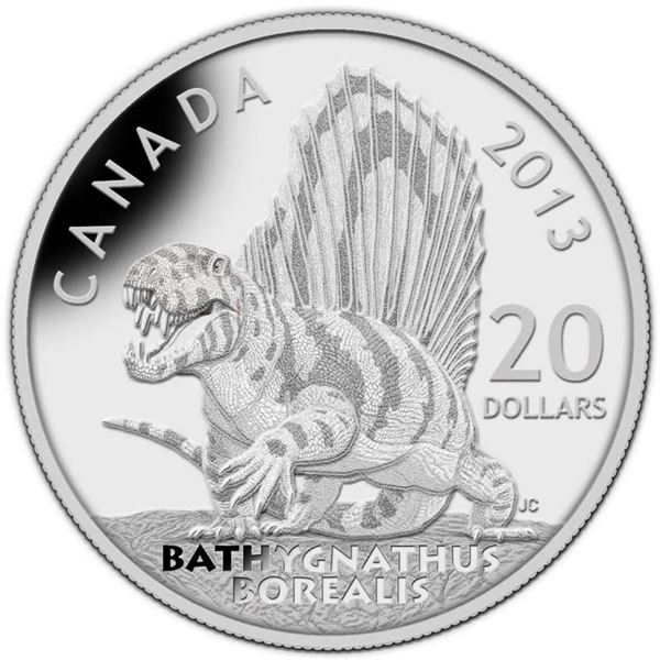 2013 $20 DINOSAURS OF CANADA BATHYGNATHUS