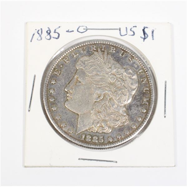 1885 MORGAN SILVER DOLLAR 90%