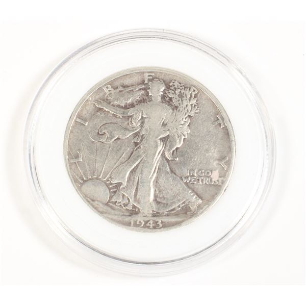 1943 WALKING LIBERTY HALF DOLLAR 90% SILVER
