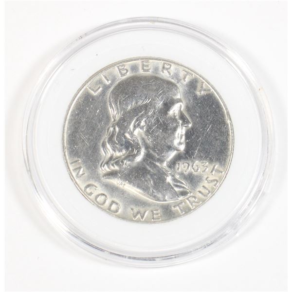 1963 FRANKLIN HALF DOLLAR 90% SILVER