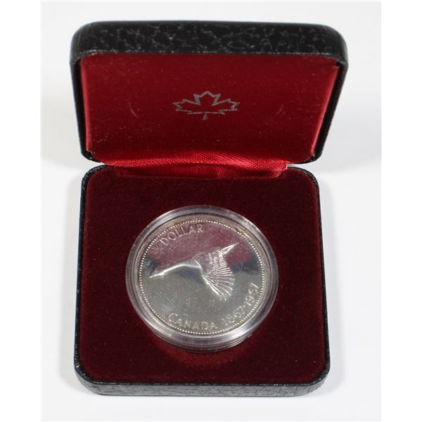 1967 CANADA SILVER DOLLAR IN PRESENTATION BOX