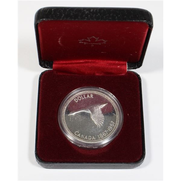 1967 CANADA SILVER DOLLAR IN PRESENTATION BOX