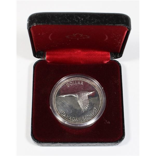 1967 CANADA SILVER DOLLAR IN PRESENTATION BOX