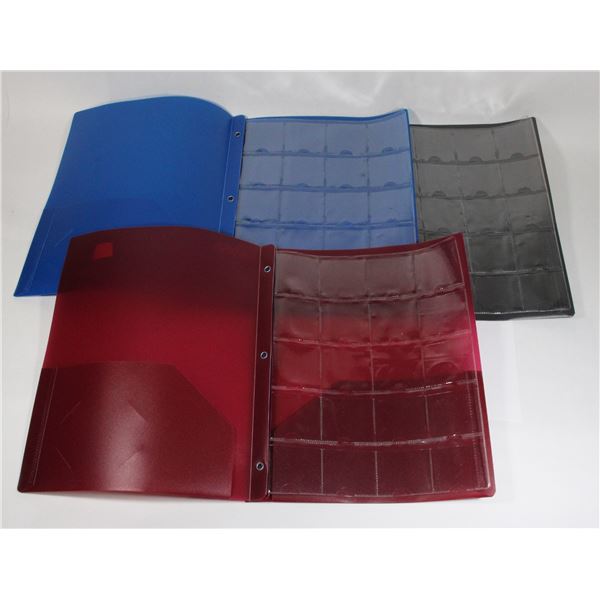 3 POCKET PAGES FOR 2X2 IN THERE OWN BINDERS