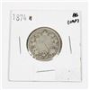 Image 1 : 1874 H CANADA 25 CENT 92.5% SILVER