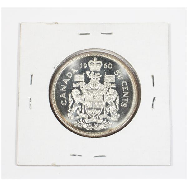 1960 CANADA HALF DOLLAR .3 OZ SILVER
