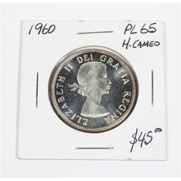 1960 CANADA HALF DOLLAR .3 OZ SILVER