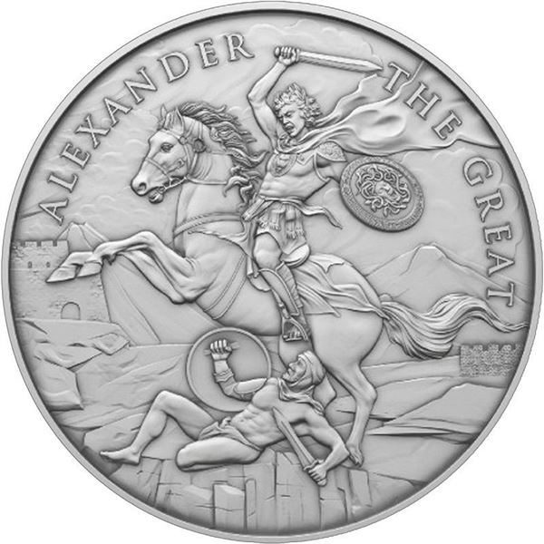 ALEXANDER THE GREAT 1 OZ SILVER ROUND