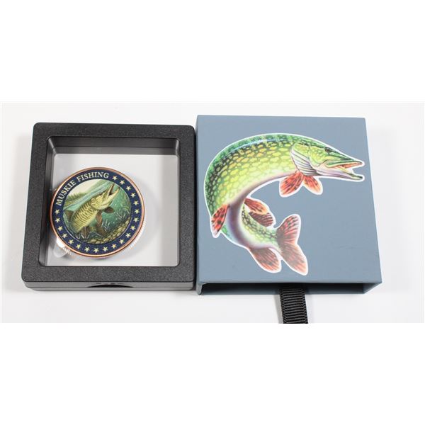 MUSKIE FISHING PIKE 1 OZ .999 FINE COPPER