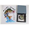 Image 1 : WALLEYE FISHING 1 OZ .999 COPPER  COLOURIZED