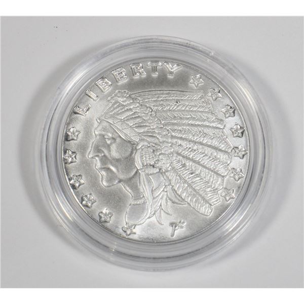 1/4 INCUSE INDIAN SILVER ROUND