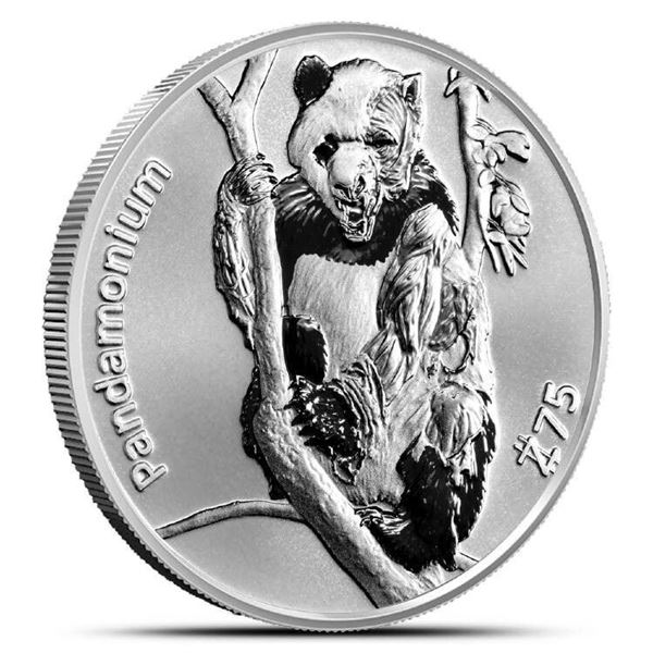 ZOMBUCKS WORLD PANDEMONIUM 1 OZ SILVER ROUND
