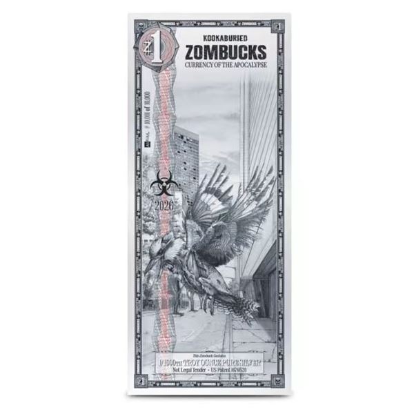 KOOKABURIED 2026 1/1000 OZ ZOMBUCKS