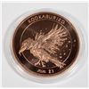 Image 1 : ZOMBUCKS KOOKABURIED 1 OZ COPPER ROUND.