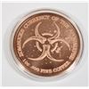 Image 2 : ZOMBUCKS KILLERAND 1 OZ COPPER ROUND