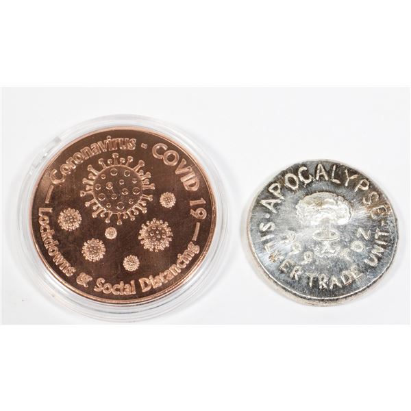 BEAVER BULLION APOCALYPSE CORONAVIRUS 1 OZ