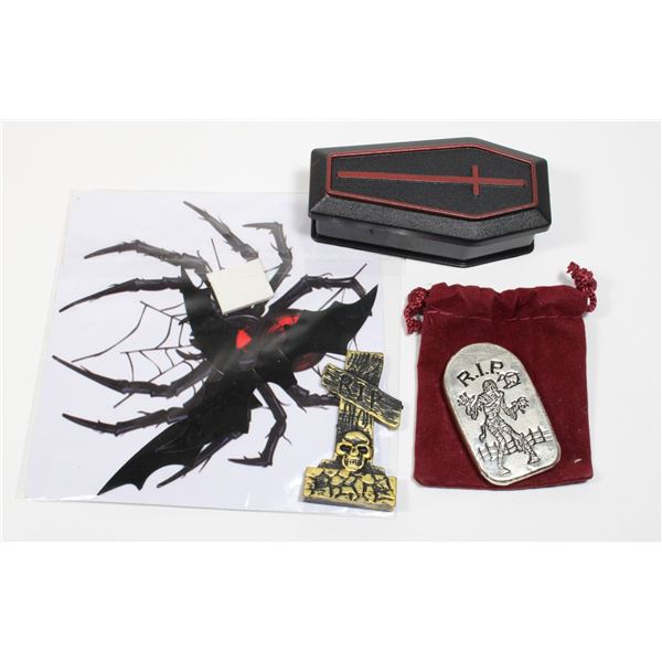 2 OZ. MONARCH MUMMY TOMBSTONE .999 SILVER