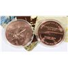 Image 2 : 2 1 OZ COPPER ROUNDS IN CAPSULES. SHERIFF AND