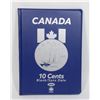 Image 1 : UNI SAFE CANADA 10 CENTS BLUE COIN FOLDER