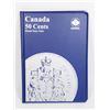 Image 1 : UNI SAFE CANADA 50 CENT BLUE COIN FOLDER
