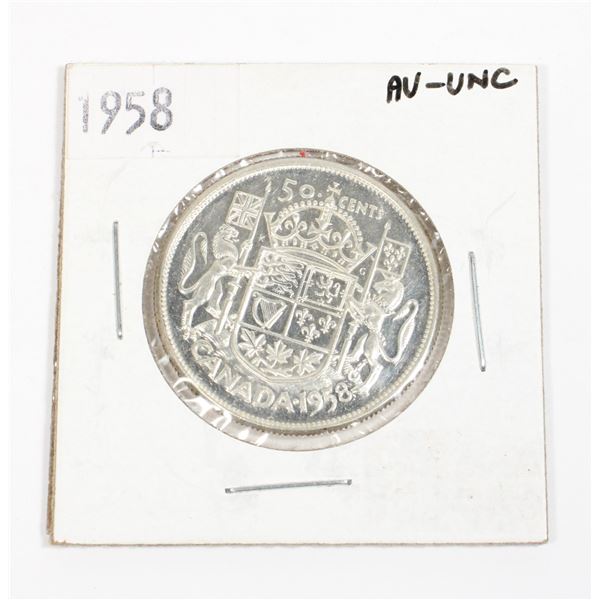 1958 CANADA HALF DOLLAR .3 TROY OZ SILVER