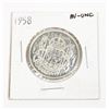 Image 1 : 1958 CANADA HALF DOLLAR .3 TROY OZ SILVER