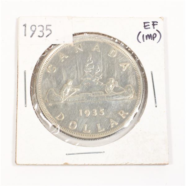 1935 CANADA SILVER DOLLAR .6 OZ PURE SILVER