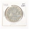 Image 1 : 1935 CANADA SILVER DOLLAR .6 OZ PURE SILVER