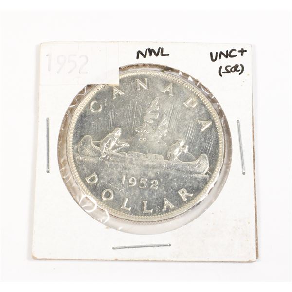 1952 CANADA SILVER DOLLAR .6 OZ PURE SILVER