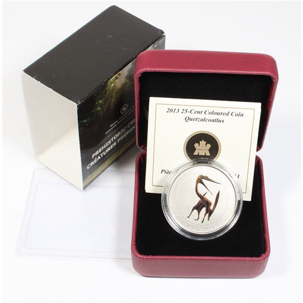 2013 CANADA 25 CENT PREHISTORIC CREATURES