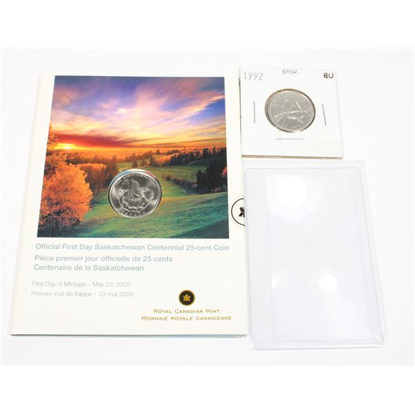 2005 CANADA SASK. 25 CENT FIRST DAY COVER
