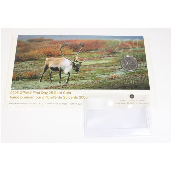 2005 CANADA 25 CENT FIRST DAY COVER. 50 YEARS