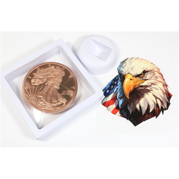5 OZ WALKING LIBERTY COPPER ROUND