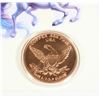 Image 2 : 1 OZ UNICORN COPPER ROUND IN CAPSULE WITH