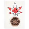 Image 1 : CANNABIS 1 OZ .999 FINE COPPER IN CAPSULE