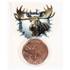 Image 1 : MOOSE 1 OZ. .999 FINE COPPER IN CAPSULE WITH