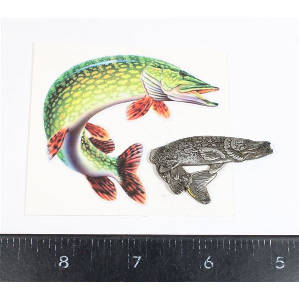 NORTHERN PIKE ART PIECE WITH CARD