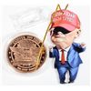 Image 2 : TRUMP FIGHT 1 OZ FINE COPPER ROUND IN CAPSULE
