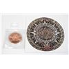 Image 1 : 2 OZ AZTEC CALENDAR COPPER ROUND