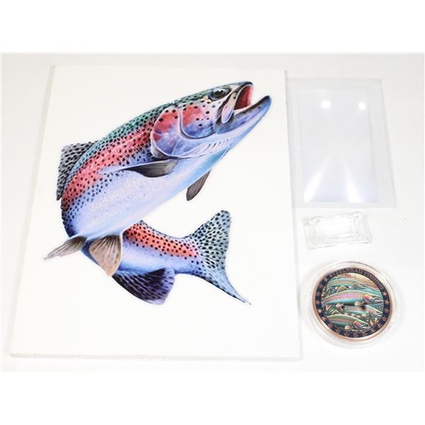STEELHEAD FISHING 1 OZ .999 FINE COLOURED COPPER