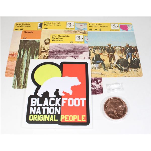 2 OZ BUFFALO COPPER ROUND 47MM COMES