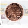 Image 4 : 2 OZ BUFFALO COPPER ROUND 47MM COMES