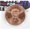 Image 2 : 2 OZ TRUMP COPPER ROUND COMES IN CAPSULE WITH