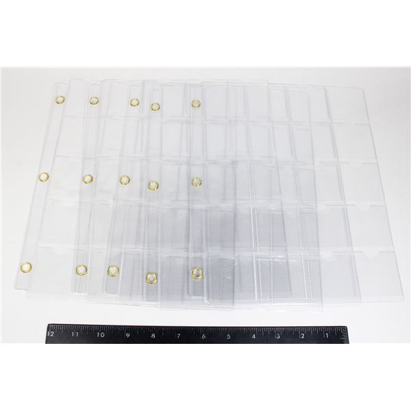 FIVE PAGES OF NEW STEAL GOLD RING 2" 2" CARDBOARD