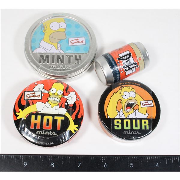 LOT OF SEALED COLLECTIBLE THE SIMPSONS MINTS