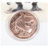 Image 2 : 1 OZ 999 TYRANNOSAURUS REX COPPER ROUND IN