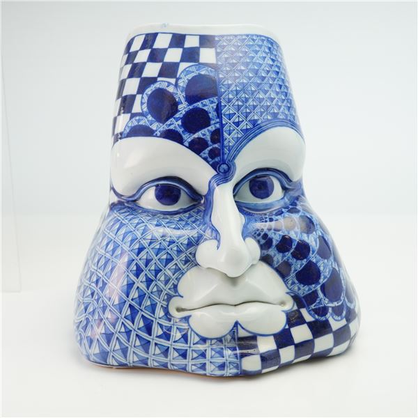 David Burnham Smith Ceramic Face Figurine