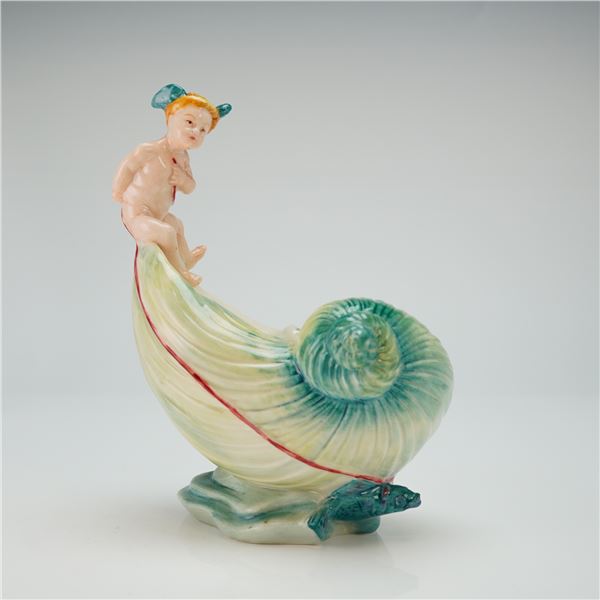 Minton Les Enfants De La Mer Figurine, L'Enfant Au Chariot